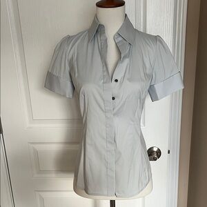 NWT Ann Taylor short sleeve button down shirt 00P